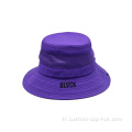 Cuch de chapeau de seau violet Custom